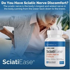 SciatiEase Labs Sciati Ease Sciatic Nerve Formula 120 Cap NEW ! Exp 2027–