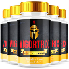 (5 Pack) Vigortrix Male Pills Maximize Energy, Vitality & Stamina 300 Capsules