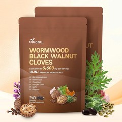 Powerful Gut Cleanse: 240 Capsule Herbal Support with Black Walnut & Clove Blend