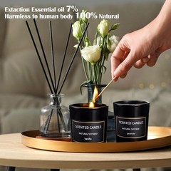 Scented Candles Gifts for Women Men, 8 Pack 3 Oz Scented Candles for Home, Na…