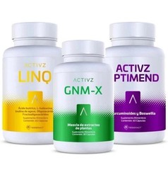 Activz Trifecta Combo – GNM-X, LINQ, OPTIMEND – 3 Bottle System – New & Seale