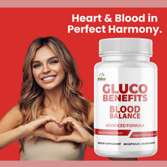 Gluco Benefits-Blood Support- 4 Bottles- 240 Capsules