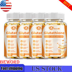 120 Pills Whitening Capsules 1000MG Natural Anti-Aging Skin Whitening Caps-