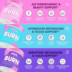 Obvi Burn Bundle – 24-Hour Support System with 5 Types of Collagen for Wel