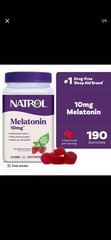 ￼ Natrol Melatonin Chewable Gummies – 10 mg Drug-Free Natural Sleep Support Su