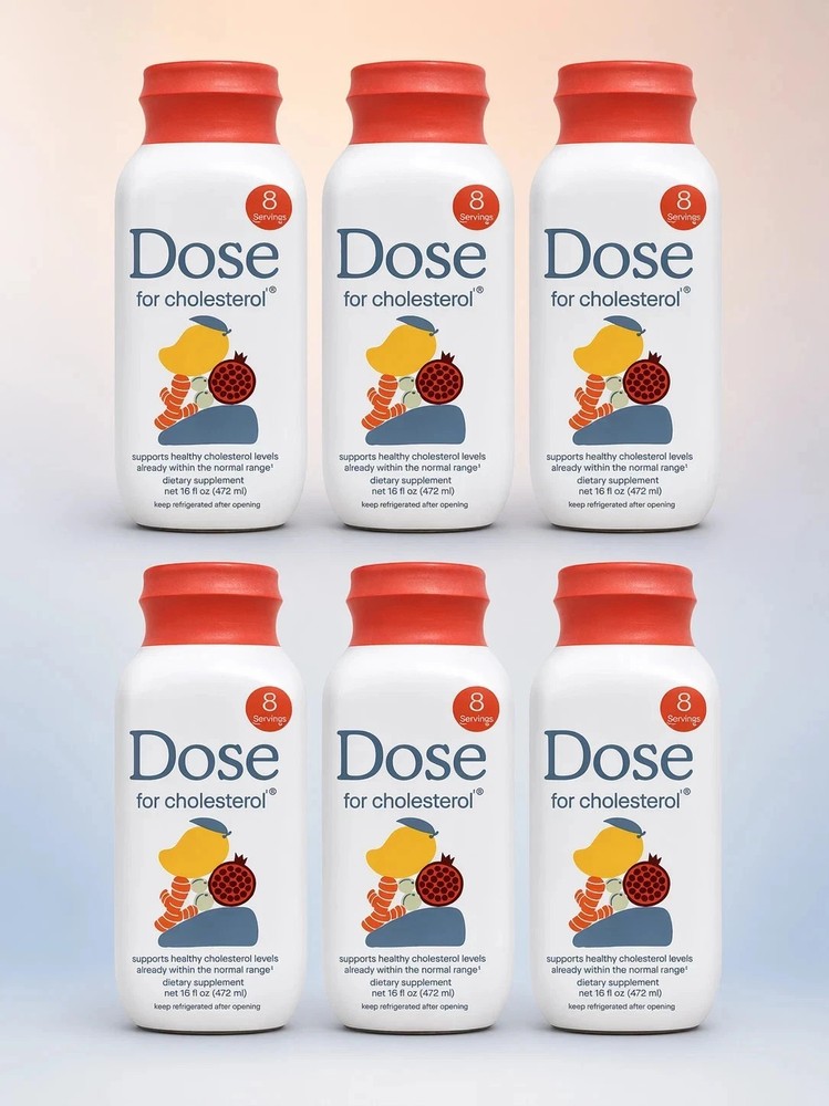 DOSE For Cholesterol – Supports Healthy Cholesterol Levels 16oz x 6 – 6PACK