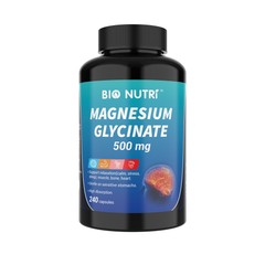 Magnesium Glycinate 500mg 240 Capsules For Sleep Stress Relief Support Bone Lot