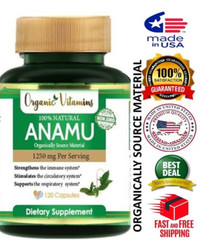 5 X 120 = 600 capsules ANAMU 1250 mg CIRCULATORY SYSTEM LOW SUGAR CONTROL