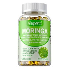 Moringa Capsules 1000mg – Bone & Joint Boost, Support Digestive and Heart Health