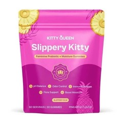 1-3 Pack Kitty Queen Slippery Kitty Feminine Probiotic Moisture Gummies New