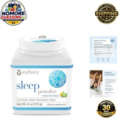 Circadian Rhythm Support Powder – L-Theanine & Glycine for Restful Sleep – 6 oz