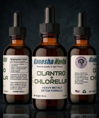 HEAVY METAL DETOX FORMULA – CILANTRO + CHLORELLA LIQUID TINCTURE 2 OZ. CHELATION