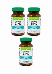 People’s Choice Chelated Zinc 24 Tablets 3 Pack Immune Health & Vision