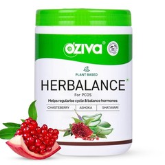 OZiva Plant Based HerBalance for PCOS Supplements for Women 200gm