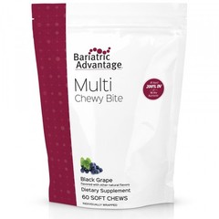 Bariatric Advantage Multi Chewy Bite – Soft 60 Chews Multivitamin BLACK GRAPE