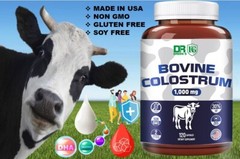 Bovine Colostrum Powder Capsules 30% IgG Highly Concentrated Pure 120 Cap USA