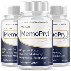 (3 Pack) MemoPryl Nootropic All Natural Brain Supplement Memo Pryl 180 Capsules