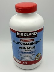 Kirkland Signature Glucosamine 1500mg HCI with MSM – 375 Count