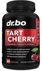 Tart Cherry Extract Capsules Supplement – Purge Uric Acid Flush Cleanse Antioxid