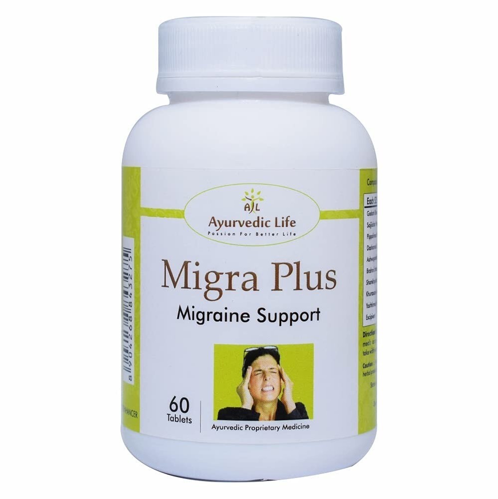 Ayurvedic Life Al-Migra Plus 60 Tablets – Migraine Health Issues