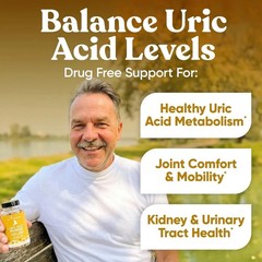 Eu Natural Purge Uric Acid Flush – Eat & Drink 60 Count (Pack of 2), Clear