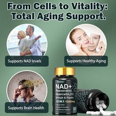 NMN Capsules Energy Booster BOOSTIS NAD Level Anti Aging Supplement NAD+ Capsule