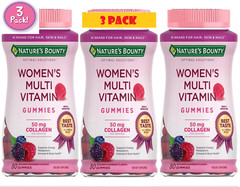 3 Pack Women’s Multivitamin 240 Gummies (3×80) 50 mg Collagen Multi Woman Health