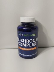 Vita Miracle 10x Mushroom Complex Lions Mane Shiitake Reishi 90ct EXP 7/2028