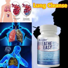 BREATHE EASY Lung Health Capsules,Cleanse & Detox,Support Respiratory Health