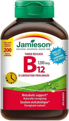 Jamieson Vitamin B12 1200mcg Timed Release 200 Tablets