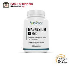High Absorption Magnesium Complex 5 Forms Glycinate Taurate Malate Citrate 60ct