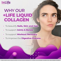 Inlife Plus + Hydrolyzed Collagen Peptides (60 Count), 1,000mg Per Serving, Beau