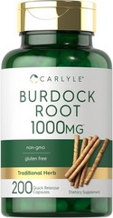 Carlyle Burdock Root | 1000 Mg | 200 Capsules Traditional Arctium Lappa Extract