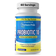 Puritan’s Pride Probiotic 10 with Vitamin D to Help Support Immune System…