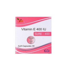 VED Vitamin E 400 IU, 30 Soft Capsules, 30 Days Supply