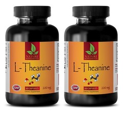 Relieving Stress – L-THEANINE 200mg – Bodybuilding Gym – 2 Bottles