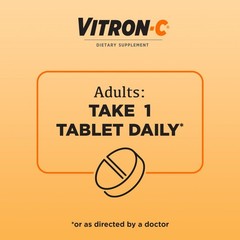 High Potency Iron + Vitamin C Supplement, Once Daily, Dye-Free, 60 Tablets, 2 Pa
