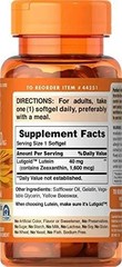 Puritan’s Pride Premium Lutigold Lutein Carotenoid 40 mg with Zeaxanthin for men