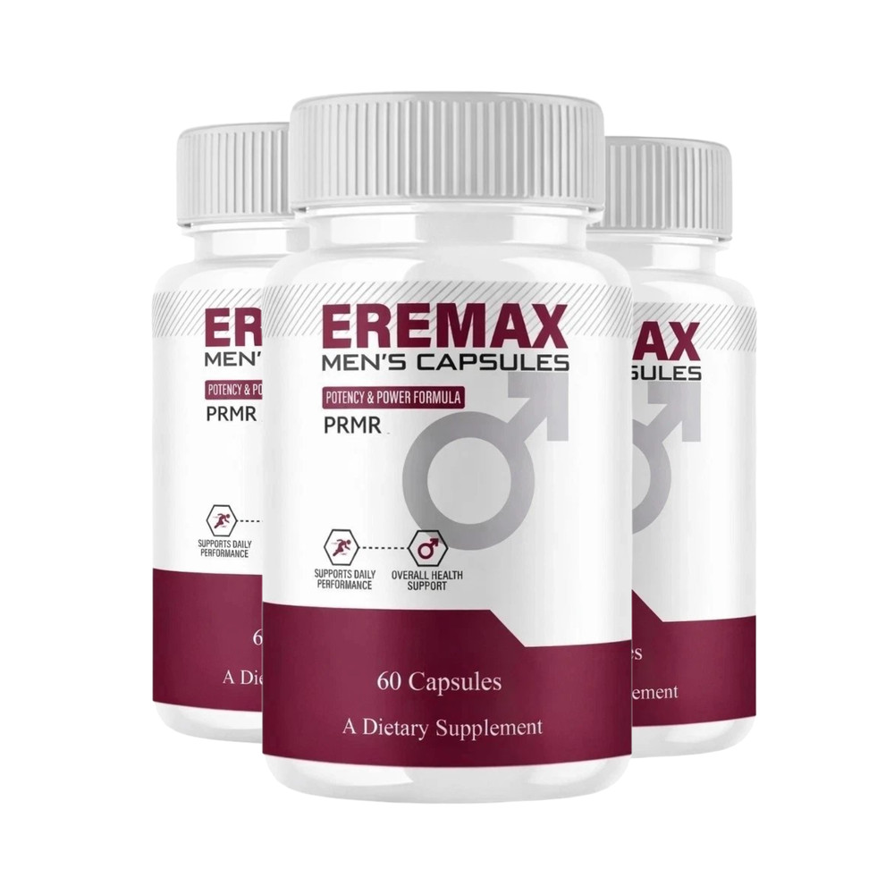 3-Pack Eremax Capsules – Eremax Mens Performance & Health Support – 180 Caps