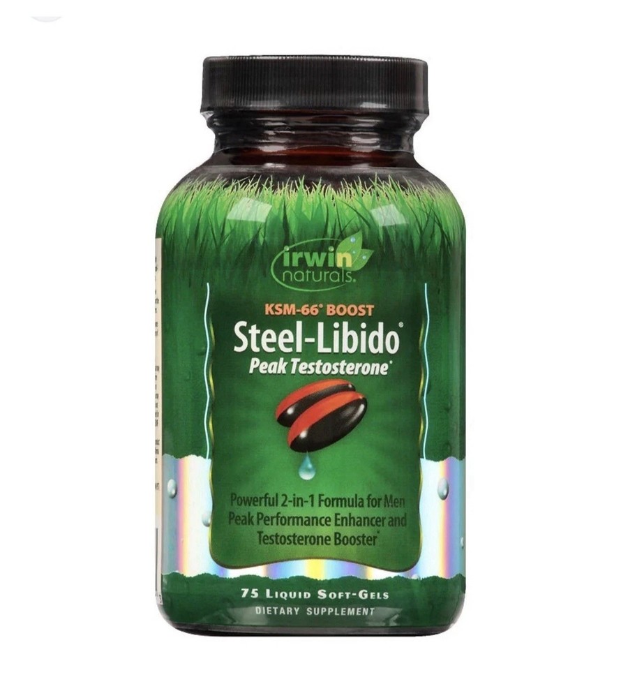 Irwin Naturals Steel-Libido Peak Test- 75 Liquid Softgels
