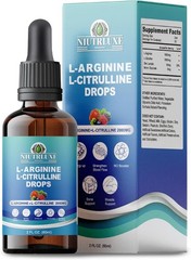 L-Citrulline L-Arginine Drops Liquid for Men with Boron and Zinc, Sublingual …