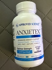 Approved Science Anxietex Naturally Boost Mood Promote Relaxation, Exp. 02/2026