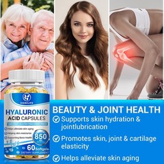 Hydrating Hyaluronic Acid Capsules Supports Anti-Aging Wrinkles & Joint Wellness