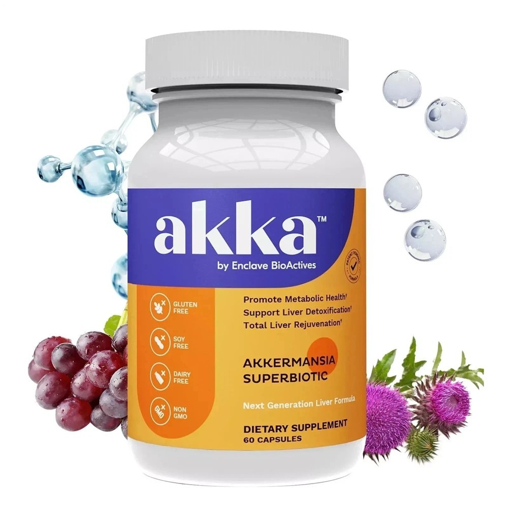 AKKA Premium Liver Cleanse Detox & Repair Superbiotic,Milk Thistle,Gut Health