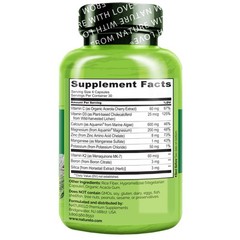 NATURELO Calcium Supplement – with Vitamin C, 120 Count (Pack of 1)