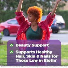 Natrol Biotin 10000mcg, 4X Faster Dissolve Supplement for Healthy Hair, Skin and