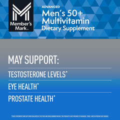 Member’s Mark Advanced Men’s 50+ Multivitamin Tablets, 275 ct.