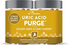 Eu Natural Purge Uric Acid Flush – Eat & Drink 60 Count (Pack of 2), Clear