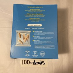 Universal U Mobility & Bone Support, 30 Pill Packs, Expiration 3/2026 – 7/2026