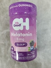 Oh Good! Melatonin – 5mg, 40 total Vegan Gummies Exp:8/25